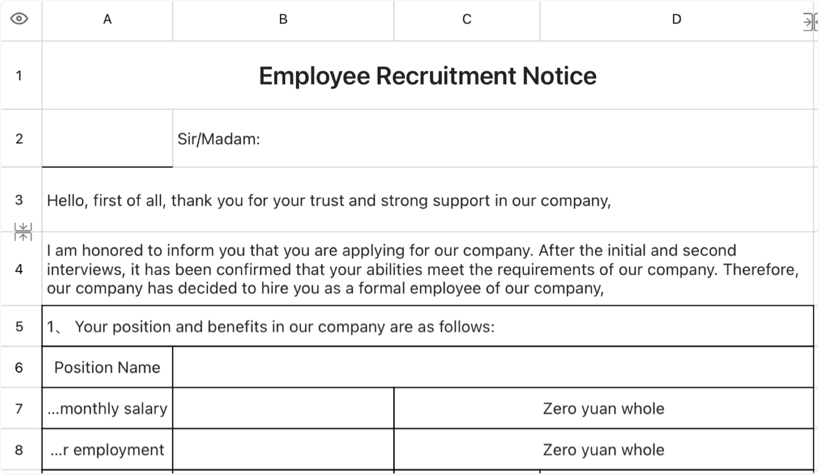 Employee onboarding notices 1